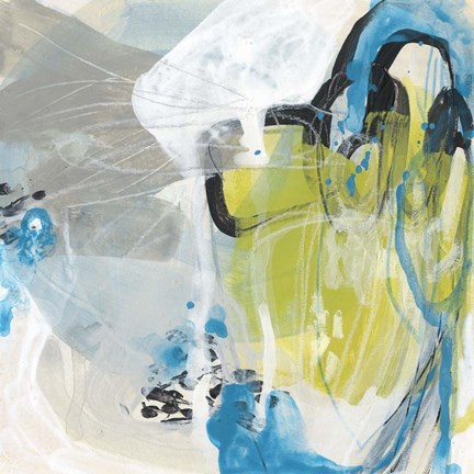 Framed Sea Circles I Print