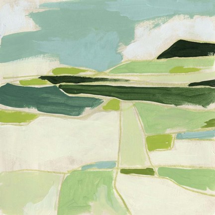 Framed Greenscape II Print