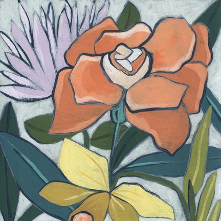 Framed Window Box Garden I Print