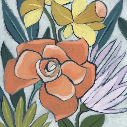 Framed Window Box Garden II Print