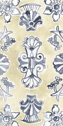 Framed Parchment Motif II Print