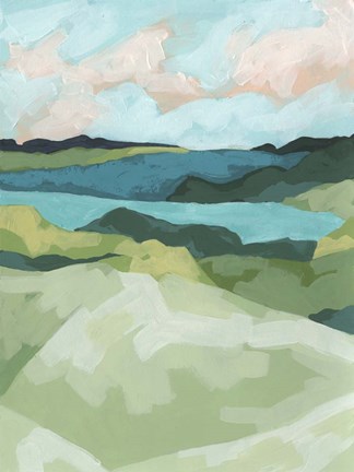 Framed River Prism I Print