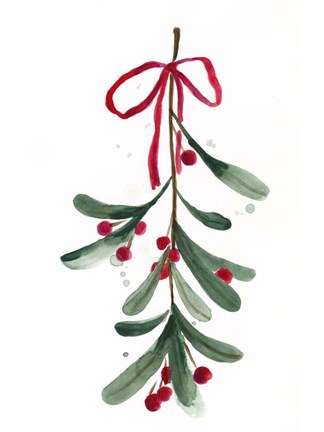 Framed Warm Winter Wishes V Print