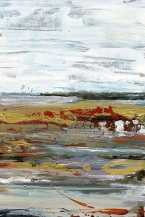 Framed Marble Coast I Print