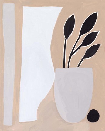 Framed Pale Abstraction II Print