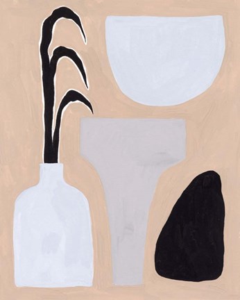 Framed Pale Abstraction III Print