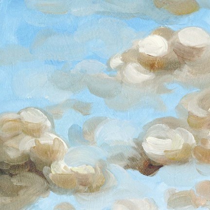 Framed Floating Clouds I Print