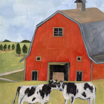 Framed House in the Field II Print