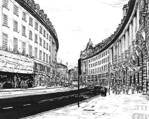 Framed European Vacation in B&amp;W IV Print