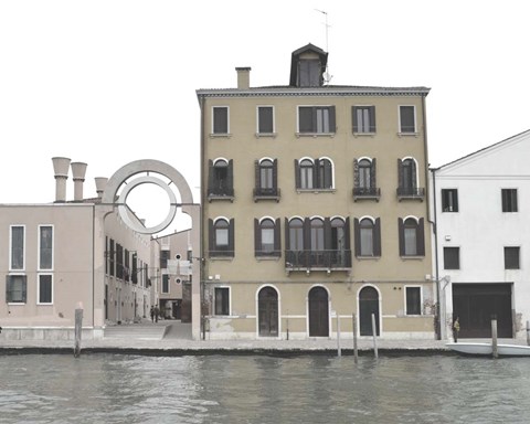 Framed Venetian Facade Photos VII Print