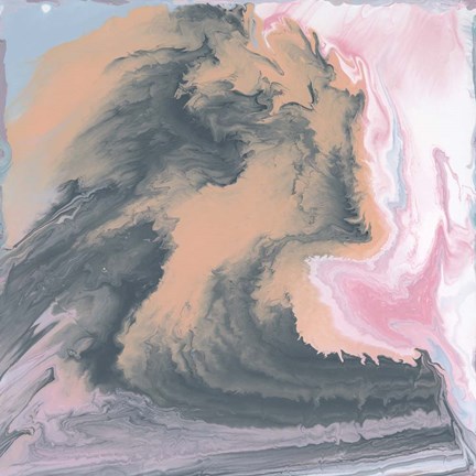 Framed Frosty Pastels II Print