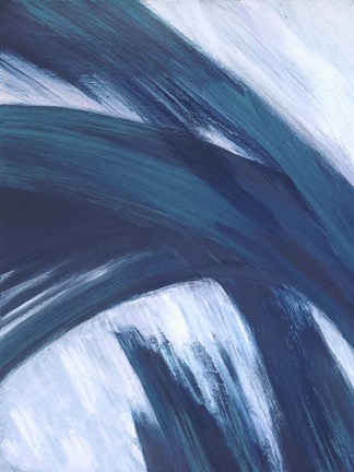 Framed Fronds Kline I Print