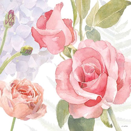 Framed Boho Bouquet III Print