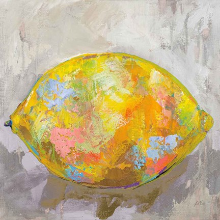 Framed Lemon Neutral Print