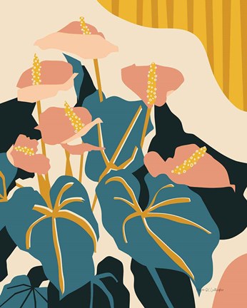 Framed Anthurium Print