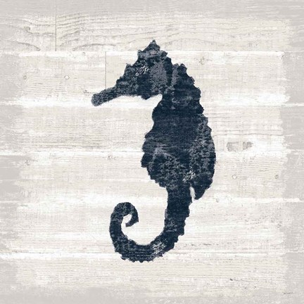 Framed Driftwood Coast VI Blue Print