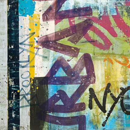 Framed City Graffiti Print