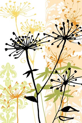 Framed Funky Botanical I No Words Print