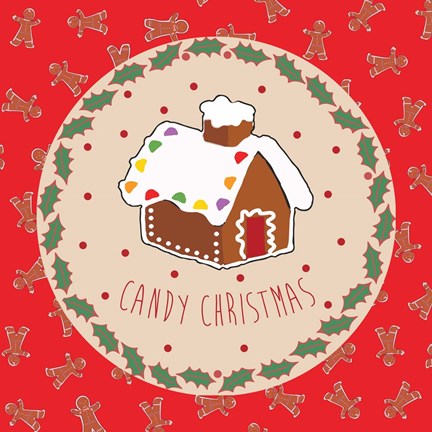 Framed Sweet Christmas I Print