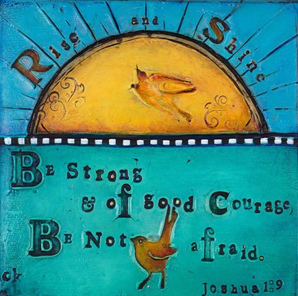 Framed Rise &amp; Shine Print