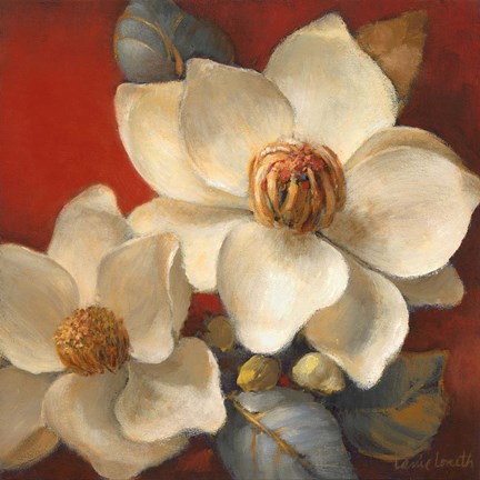 Framed Magnolia Passion II Print