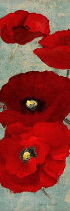Framed Kindle's Poppies II Print