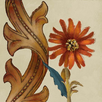 Framed Square Wildflowers I Print