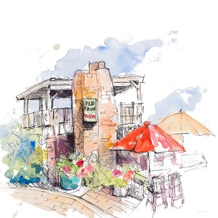 Framed Old Town Tavern Print