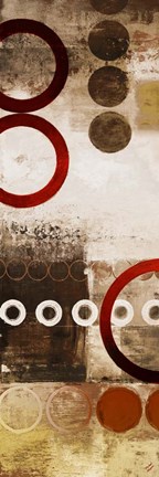 Framed Red Liberated Panel I Print