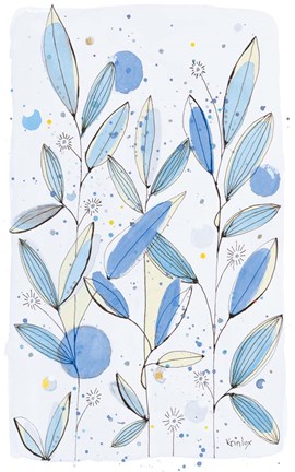 Framed Botanical Stamp II Print