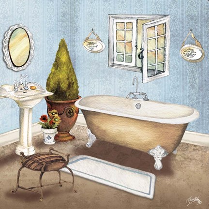 Framed Master Bath I Print