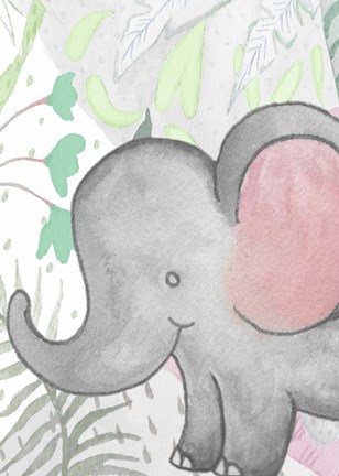 Framed Ele in the Tropics Print