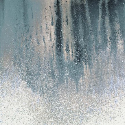 Framed Teal Summer Woods II Print