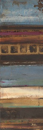 Framed Blue Eclectic II Print