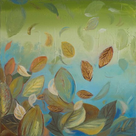 Framed Thinking Green I Print