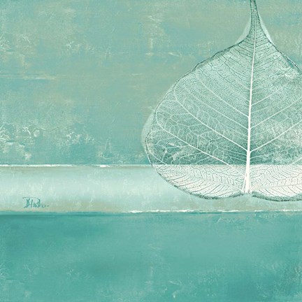 Framed Less is More on Teal I Print