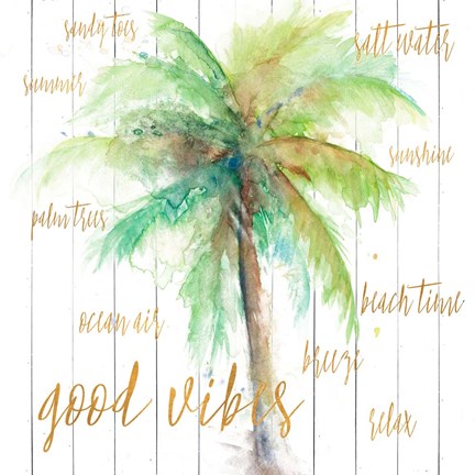 Framed Good Vibes Print