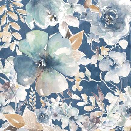 Framed Indigo Beauty I Print