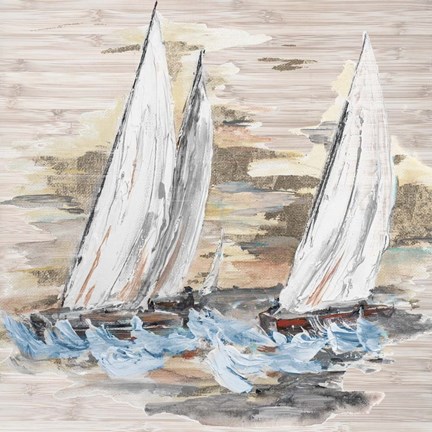Framed Rough Sailing II Print