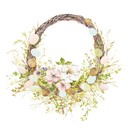 Framed Easter Wreath Print