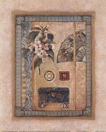 Framed Asian Elements I Print