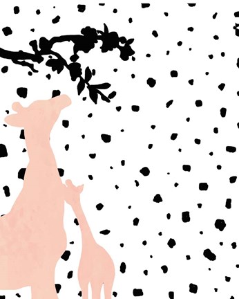 Framed Modern Giraffe Print