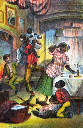 Framed Scene from Harriet Beecher Stowe&#39;s Uncle Tom&#39;s Cabin, c1870 Print