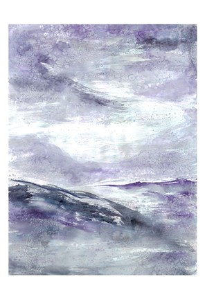 Framed Purple Wind 2 Print