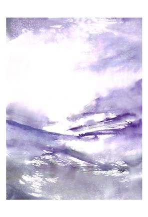 Framed Purple Wind 3 Print