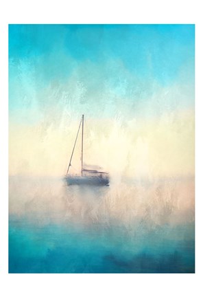 Framed Ombre Sailing Print