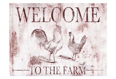Framed Welcome Farm Print