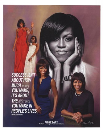 Framed Michelle Obama Print