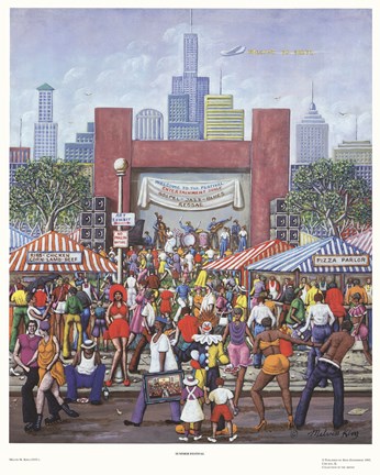 Framed Summer Festival Print