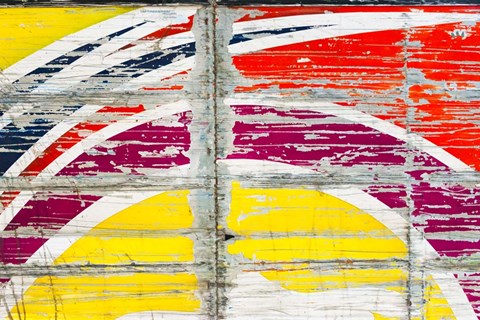 Framed Old Scratched Bus A Print